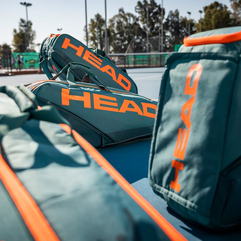 Borsa da tennis HEAD Pro Racquet XL 97 l ciano scuro/arancio fluo 4
