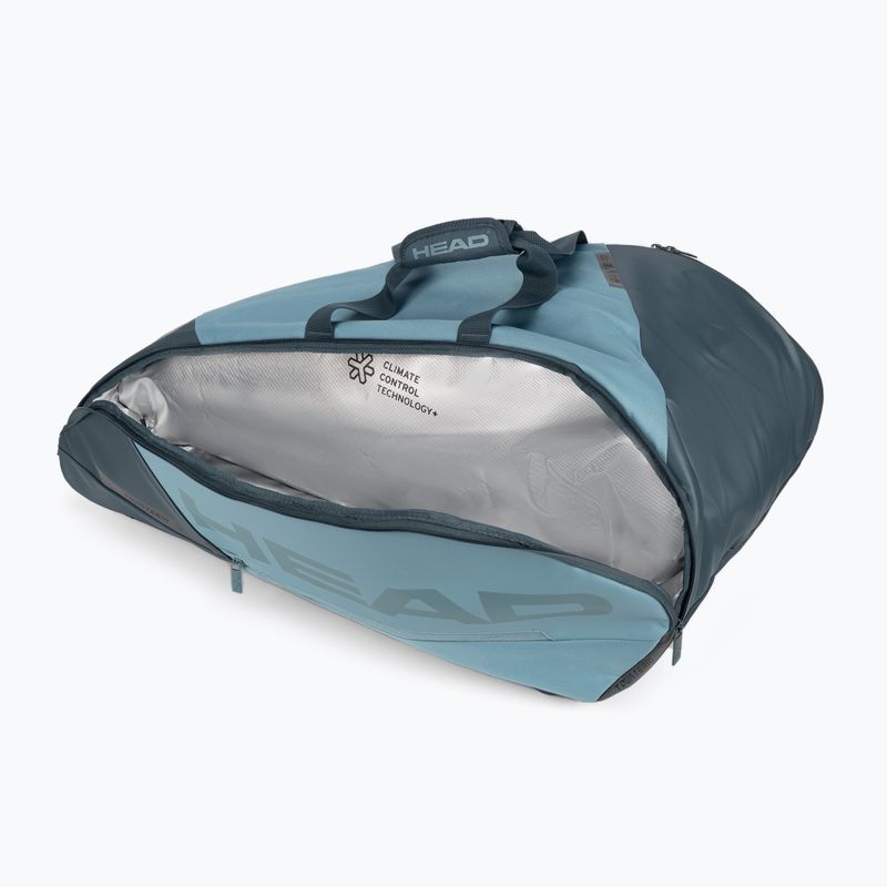 Borsa per racchette HEAD Tour L 82 l blu ciano 6