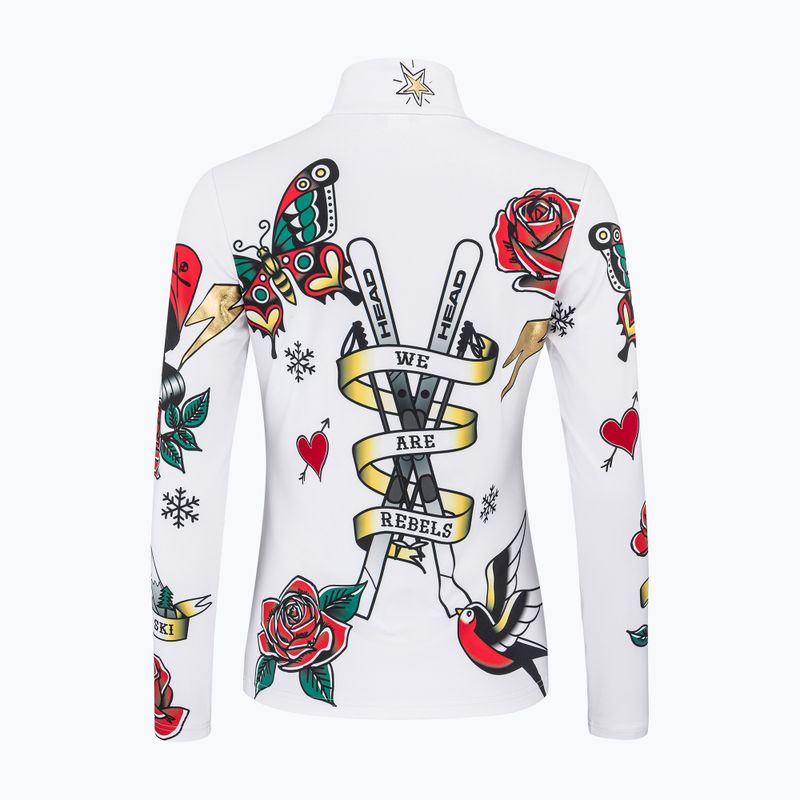 Felpa HEAD Rebels Flash donna bianco/rosa chiaro 2