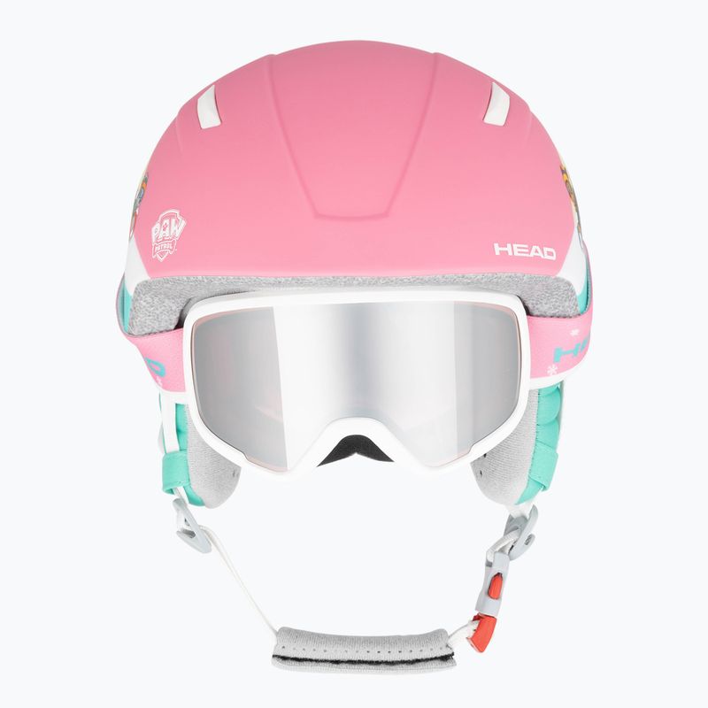 Casco da sci per bambini HEAD Maja Set Paw + Occhiali rosa 3