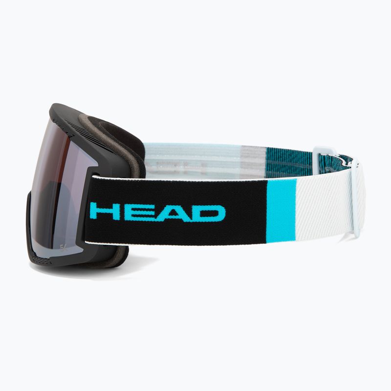 Maschera da sci HEAD Contex Pro 5K Race chrome/red/5k chrome/orange 5