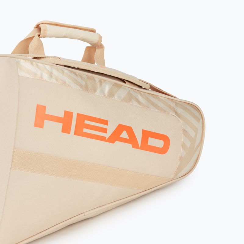 Borsa da padel HEAD Base Padel Bag M Chamomle/Corduroy White 7