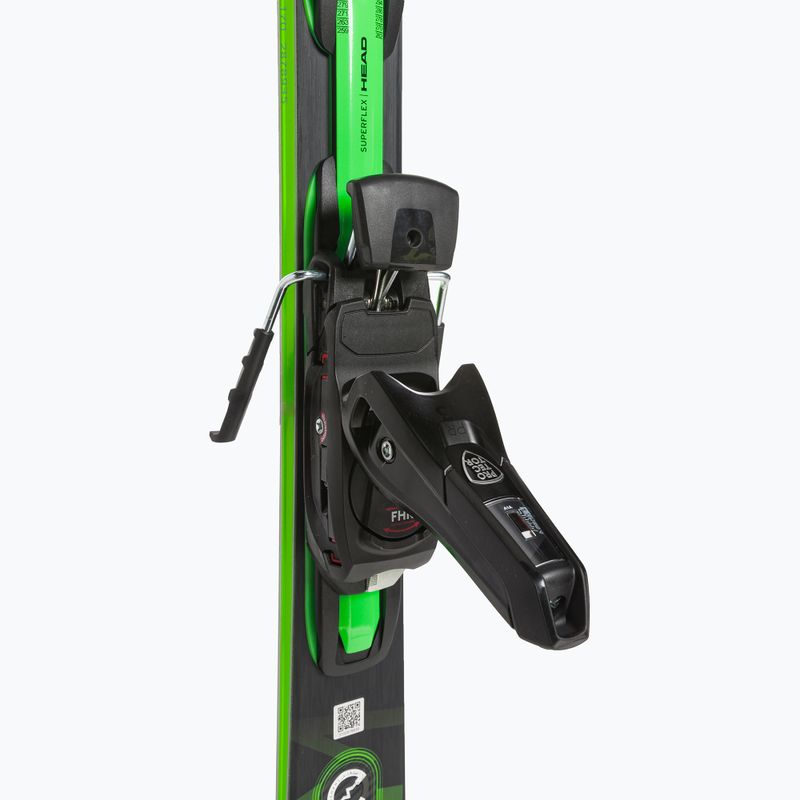 Sci da discesa HEAD Supershape e-Magnum SW SF-PR + attacchi Protector PR 13 nero/verde neon 5