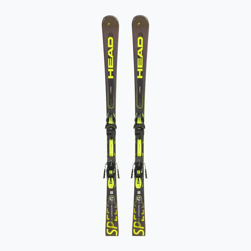 HEAD Supershape e-Speed SW SF-PR + attacchi PRD 12 nero/giallo neon