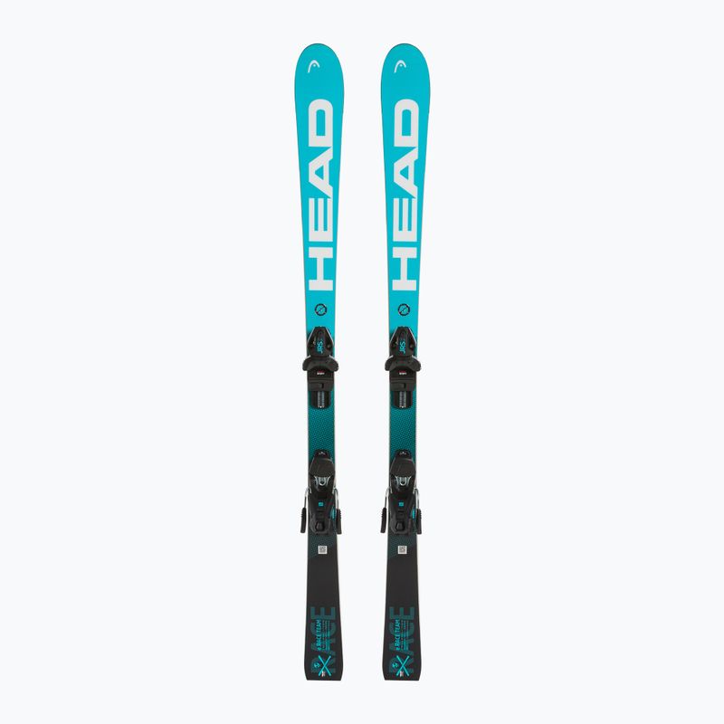 Sci da discesa per bambini HEAD WC e.Race Team SW JRS + attacchi Jrs 7,5 nero/blu