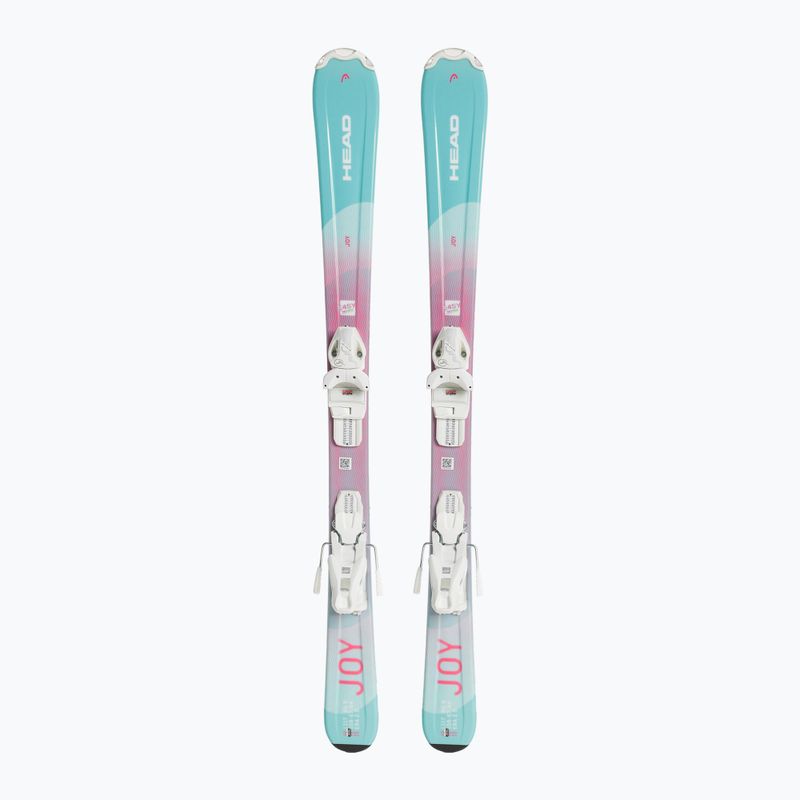 Sci da discesa per bambini HEAD Joy Easy JRS + attacchi Jrs 4.5 menta/rosa