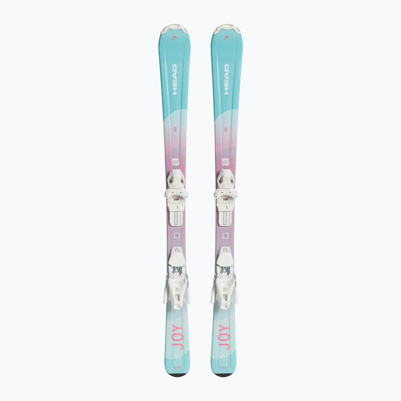 Sci da discesa per bambini HEAD Joy Easy JRS + attacchi Jrs 7.5 menta/rosa