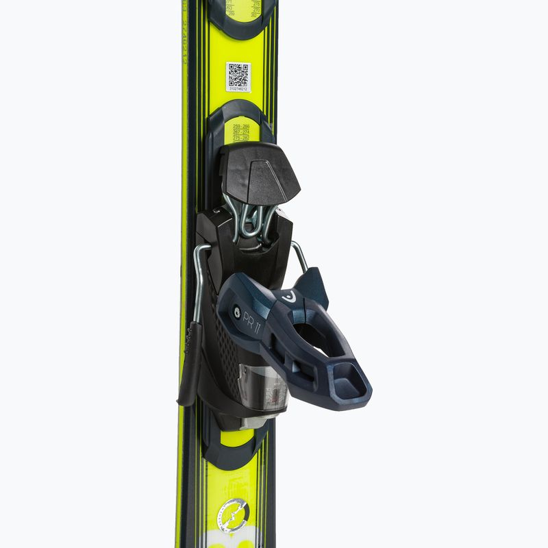 Sci da discesa HEAD Shape e-V8 SW AMT-PR + attacchi PR 11 blu scuro/giallo neon 5