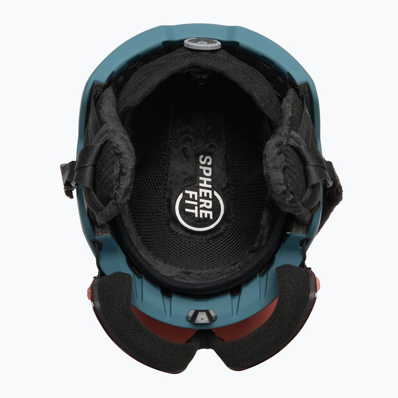 Casco da sci HEAD Radar night petrol/silver red 5