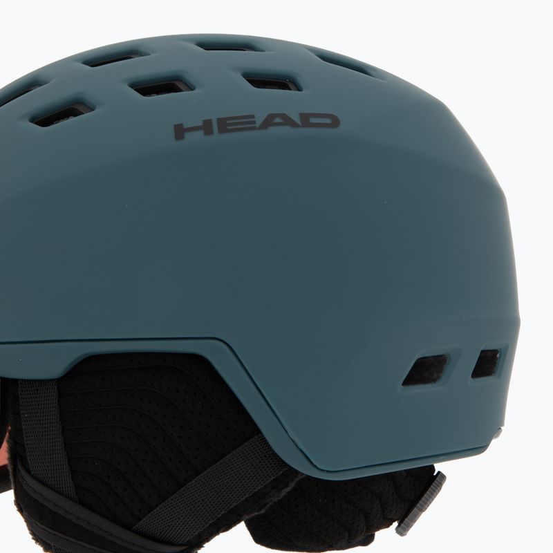 Casco da sci HEAD Radar night petrol/silver red 8