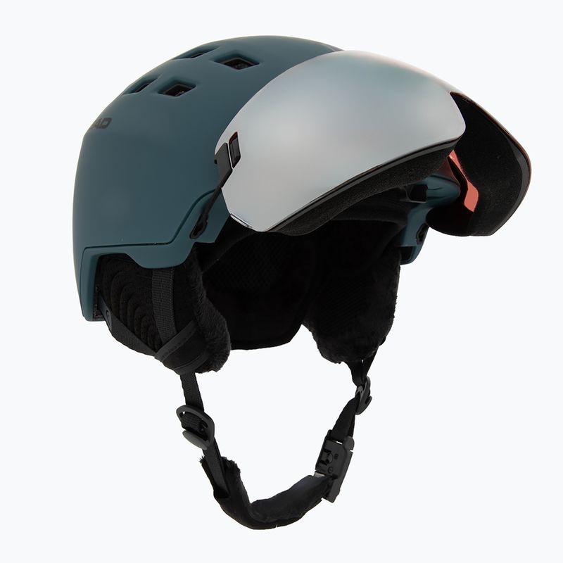 Casco da sci HEAD Radar night petrol/silver red 9