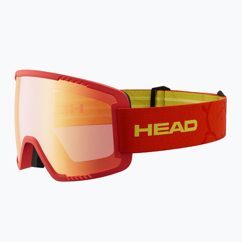 Maschera da sci HEAD Contex red/red/fmr yellow red