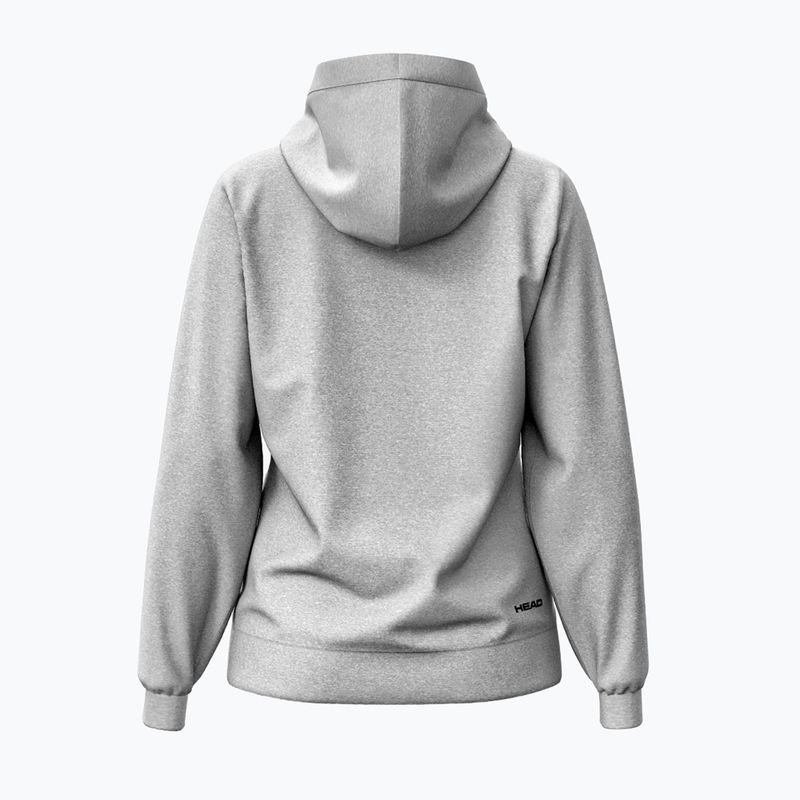 Felpa HEAD Club Original da donna con cappuccio grigio/melange 2