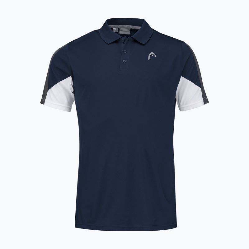 Polo da tennis HEAD da uomo Club 22 Tech Polo blu scuro 4