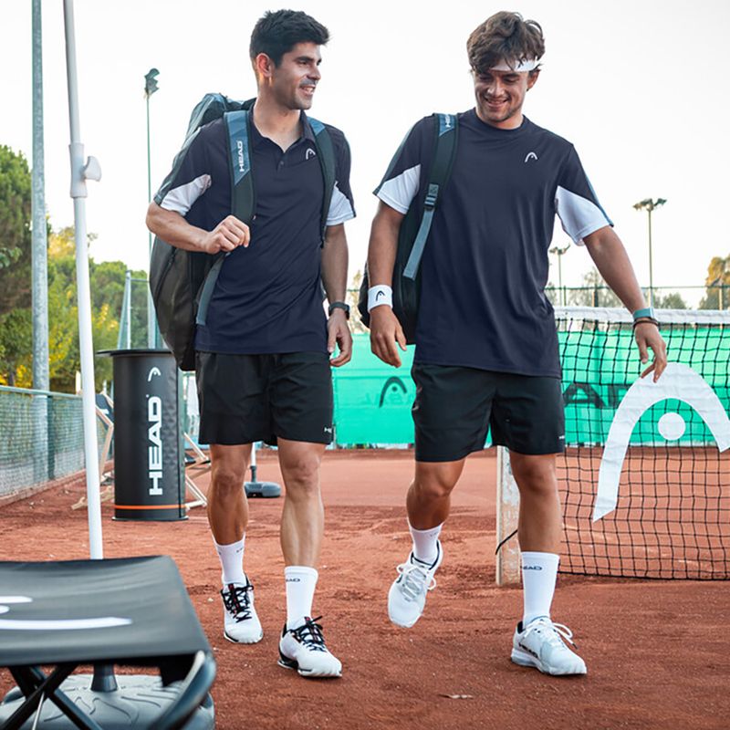 Polo da tennis HEAD da uomo Club 22 Tech Polo blu scuro 8