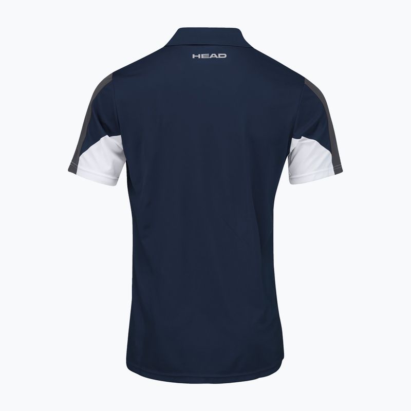 Polo da tennis HEAD da uomo Club 22 Tech Polo blu scuro 6