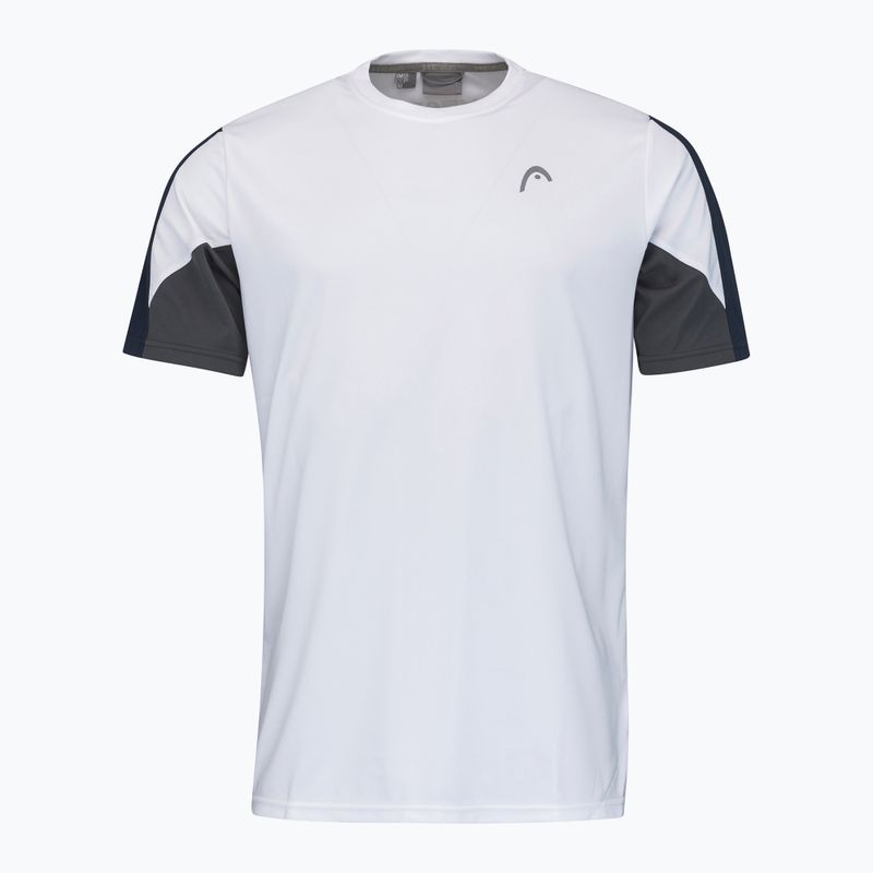 Maglietta da tennis HEAD Club 22 Tech bianco/blu scuro da uomo