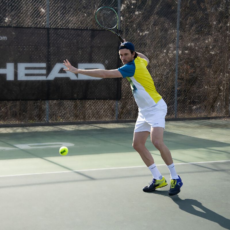 Pantaloncini da tennis da uomo HEAD Power bianco 5