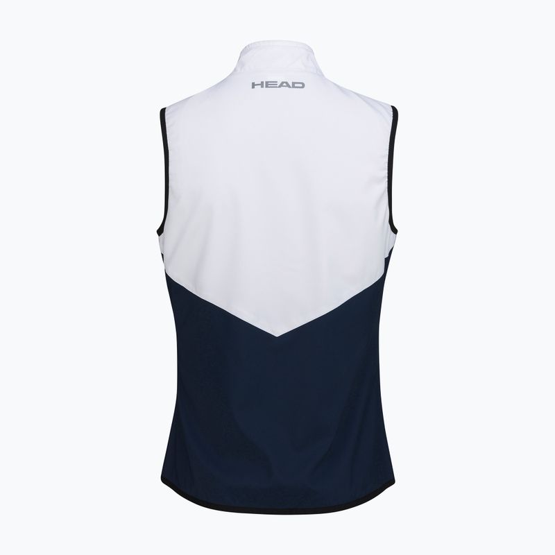 Gilet da tennis donna HEAD Club 22 Gilet blu scuro 2