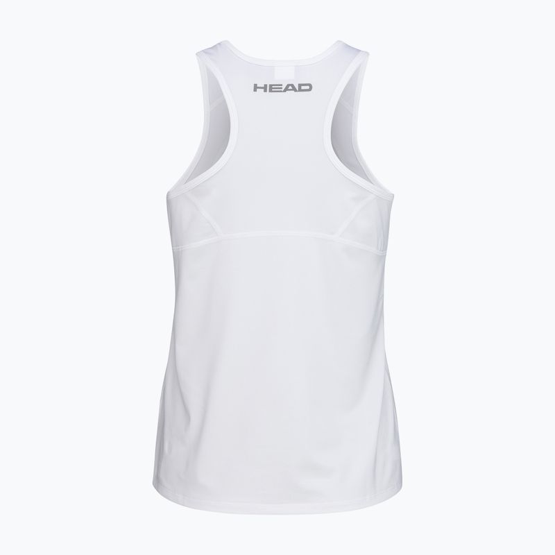 Maglietta da tennis HEAD donna Club 22 Tank Top bianco 2
