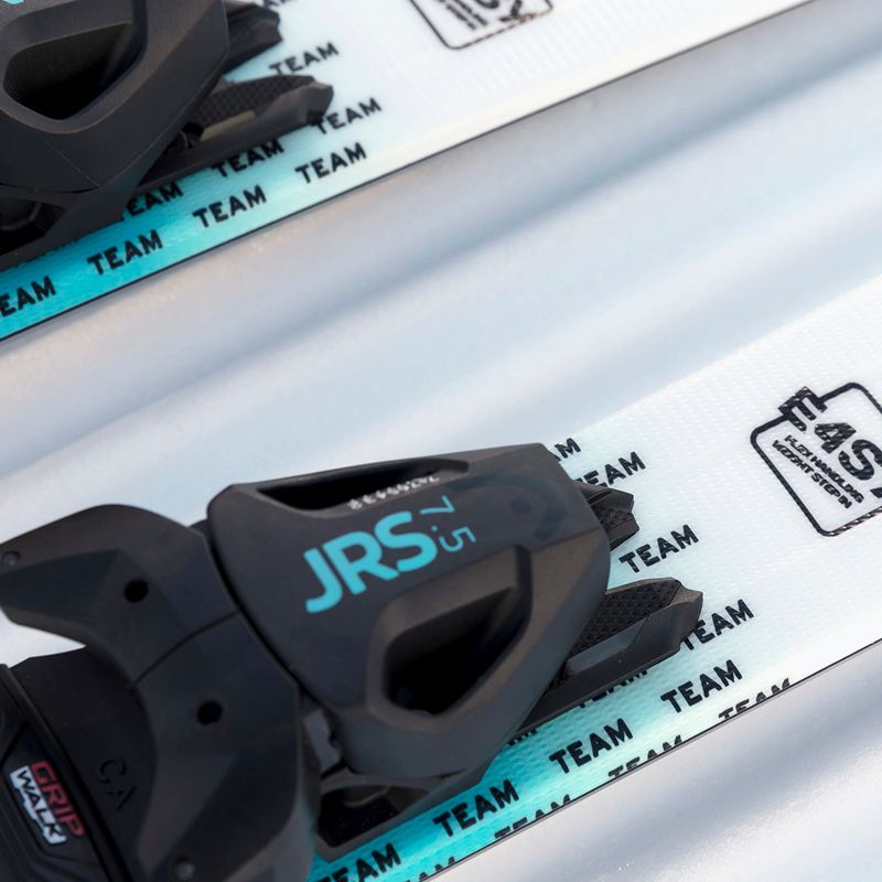 Sci da discesa per bambini HEAD Supershape Team Easy JRS + attacchi Jrs 4.5 GW CA white/blue 11