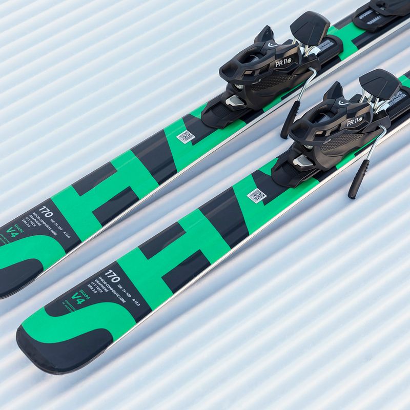 Sci da discesa HEAD Shape V4 AMT-PR + attacchi PR 11 GW anthracite/green 9