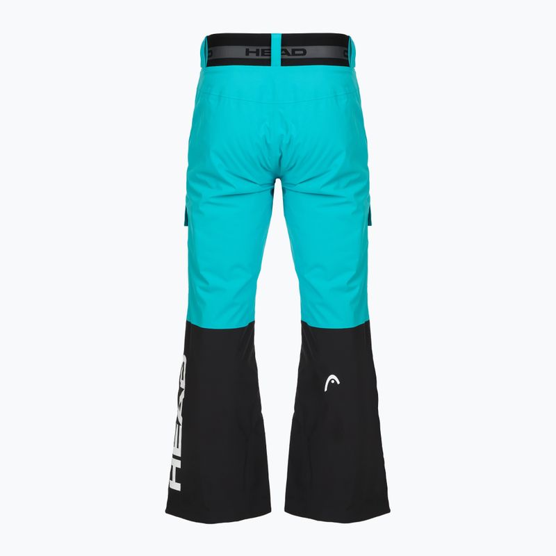 Pantaloni da sci uomo HEAD Race Nova black/blue 2