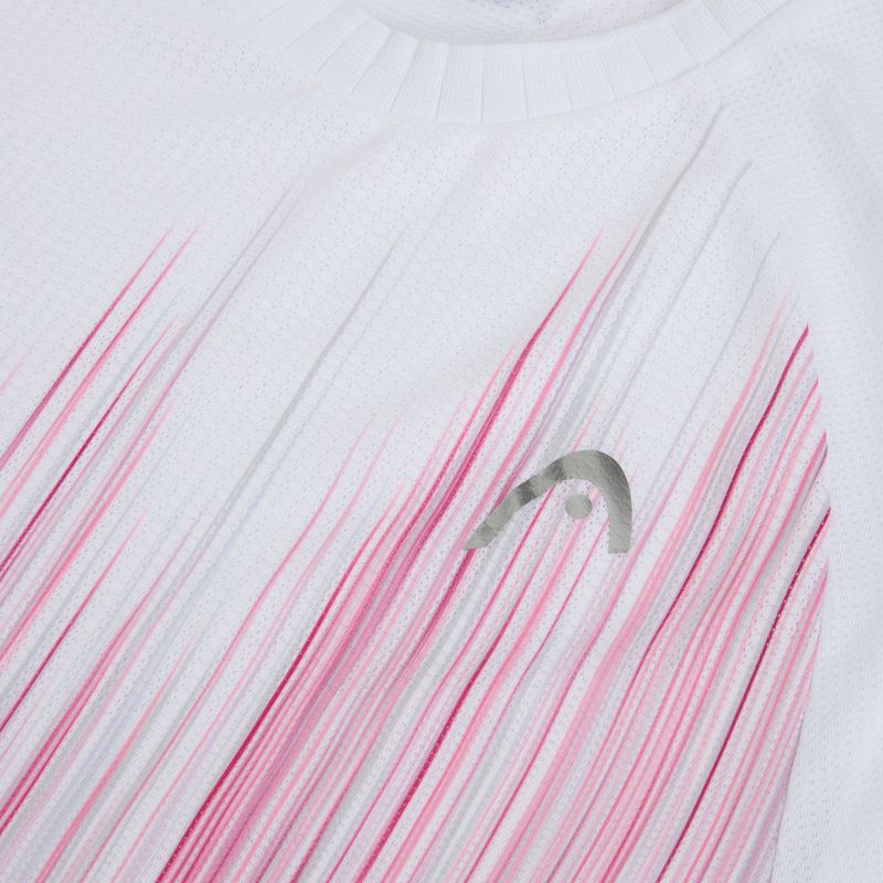 Maglietta da tennis HEAD Performance da donna rosa acceso/stampa perf 3