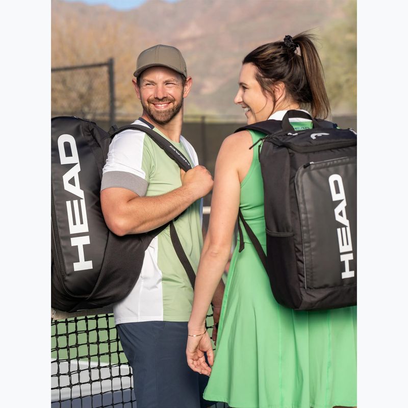 Zaino HEAD Pro Pickleball Backpack 26 l black/white 4