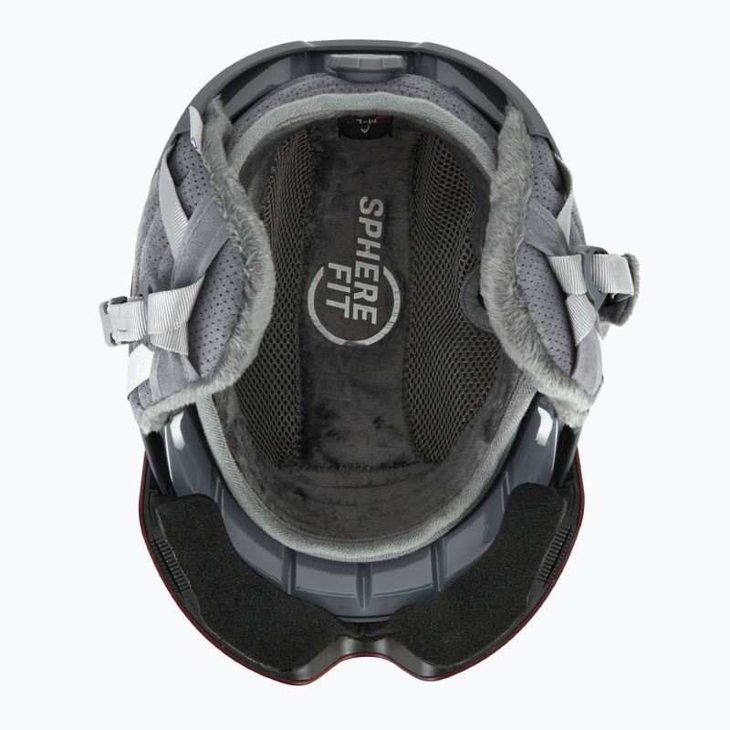 Casco da sci donna HEAD Cinema Pro W grigio/rosso giallo 4