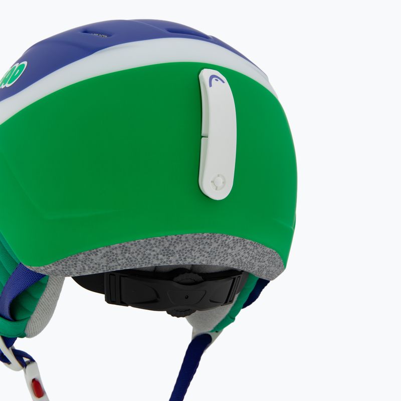 Casco da sci Head Mojo Visor Jr per bambini blu/verde/argento rosso 8
