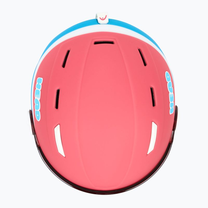 Casco da sci HEAD per bambini Maja Visor rosa/blu/argento rosso 6