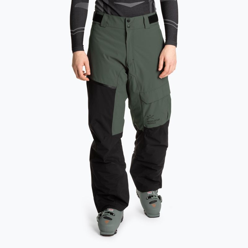 Pantaloni da sci da uomo HEAD Race Nova nero/timo scuro
