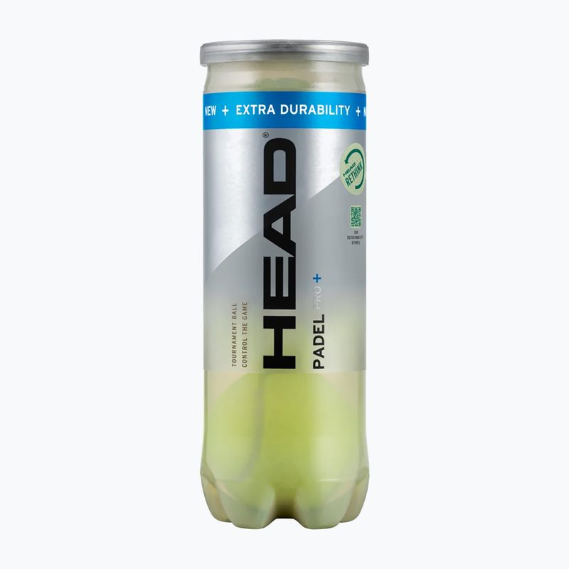 Palline da padel HEAD Padel Pro+ 3 pz. giallo 2