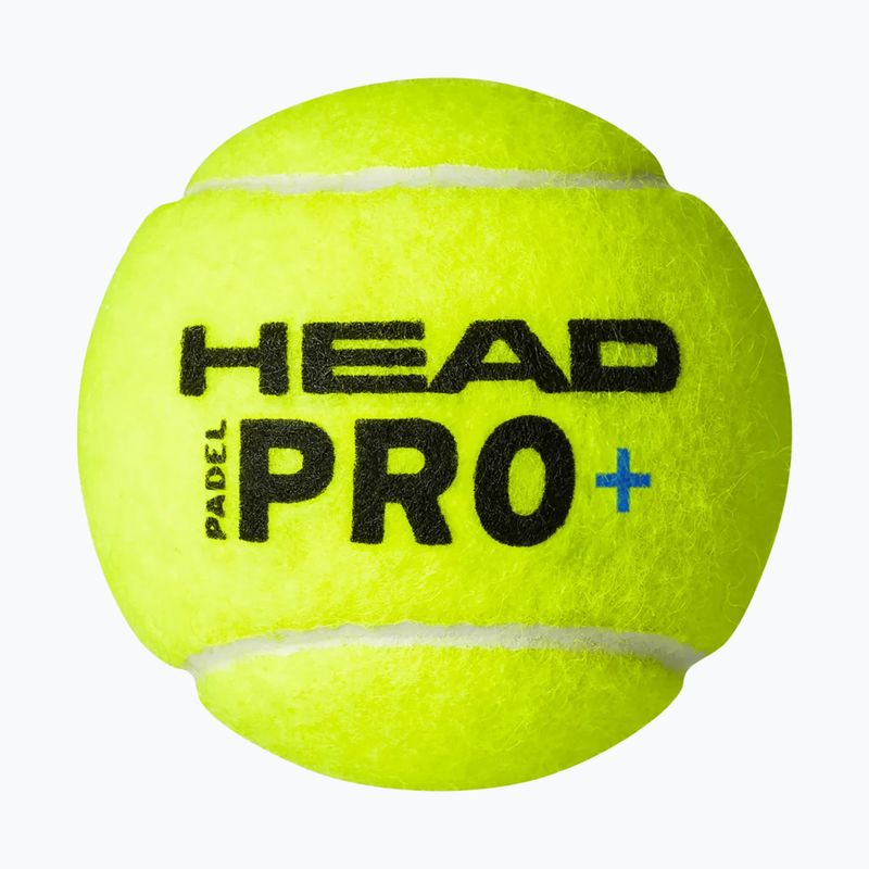 Palline da padel HEAD Padel Pro+ 3 pz. giallo 3
