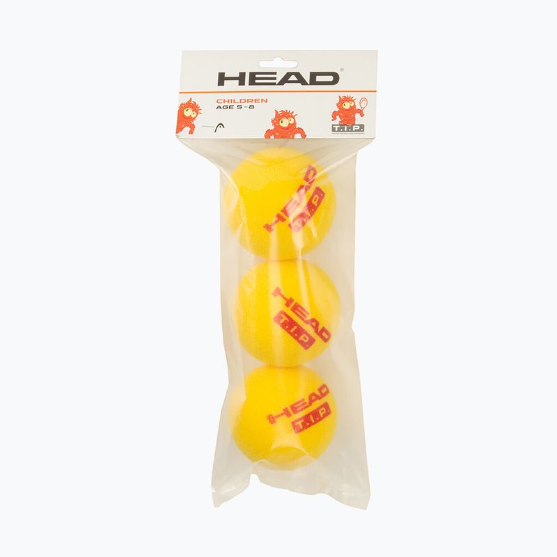 Palline da tennis per bambini HEAD Tip Red Foam 3 pz. giallo/rosso