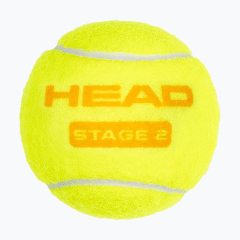 Palline da tennis per bambini HEAD Stage 2 3 pezzi arancione 3