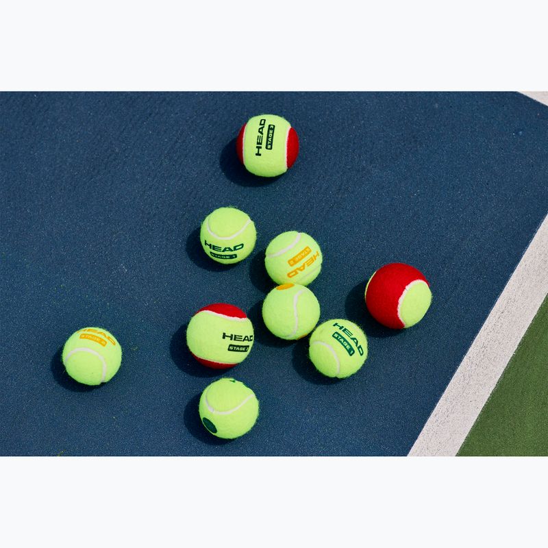 HEAD Stage 3 palline da tennis per bambini 3 pezzi rosso. 6