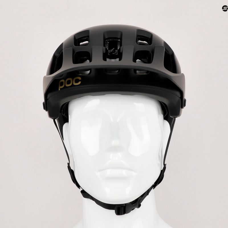 Casco bici POC Tectal Fabio Ed. nero uranio opaco/oro 9