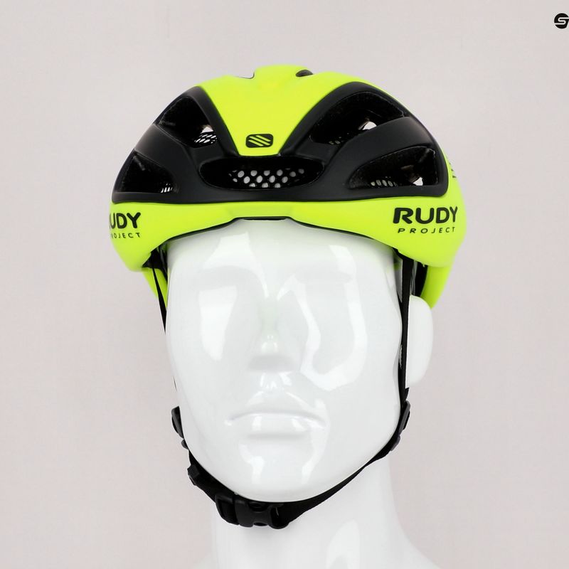 Casco da bicicletta Rudy Project Spectrum giallo fluo nero opaco 9