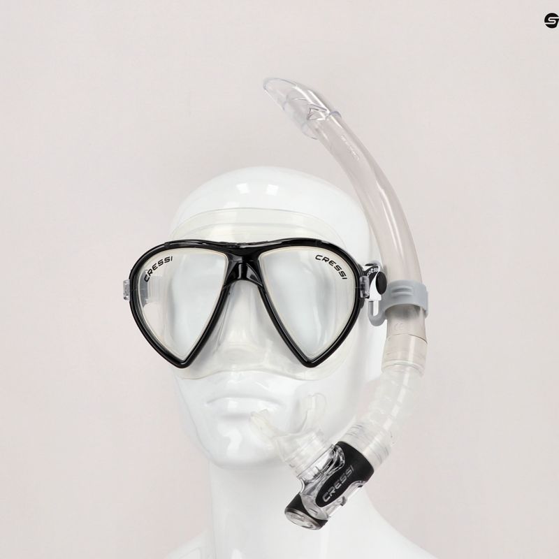 Set da snorkeling Cressi Ocean + Gamma trasparente/nero 7