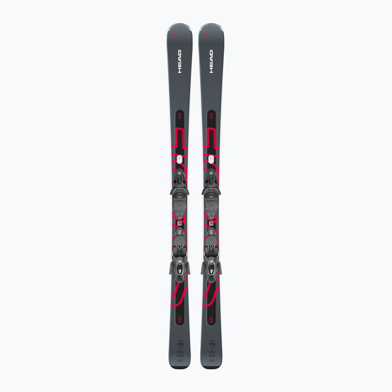 Sci da discesa HEAD Shape e.V5 AMT-PR + attacchi PR 11 GW antracite/rosso 8