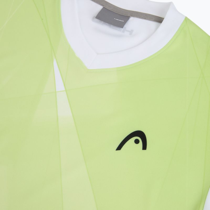 Maglietta da tennis HEAD da uomo Topspin print vision m/lime 3