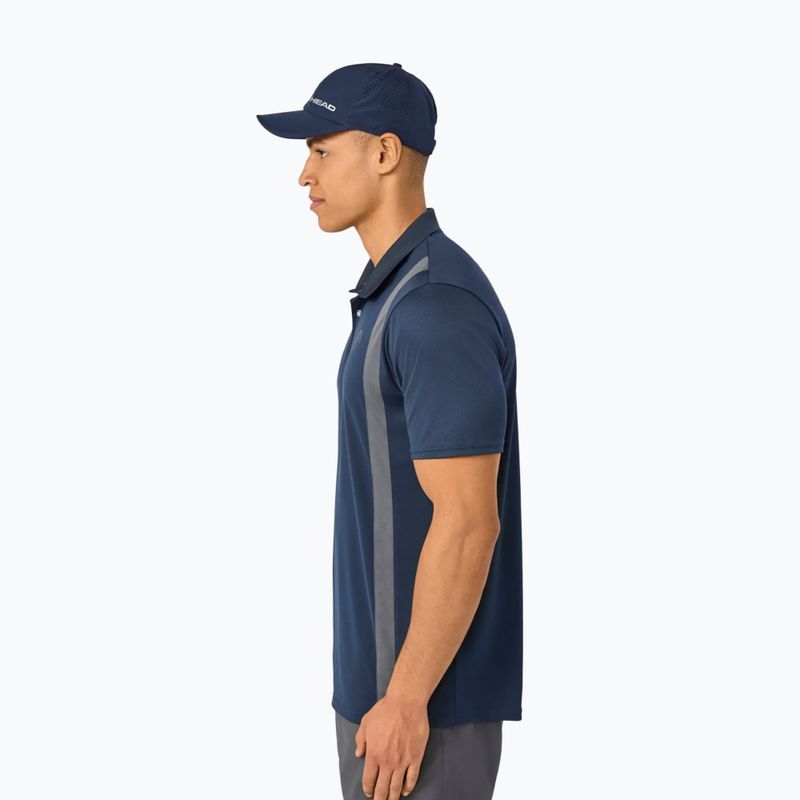 Polo da tennis da uomo HEAD Club 25 Tech Polo navy 5