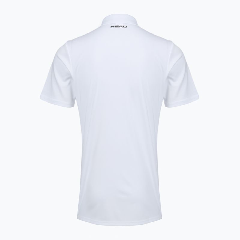 Polo da tennis da uomo HEAD Club 25 Tech Polo bianca 2