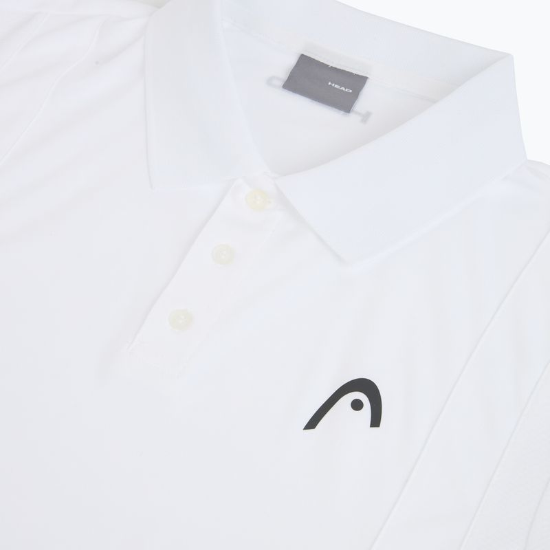 Polo da tennis da uomo HEAD Club 25 Tech Polo bianca 3