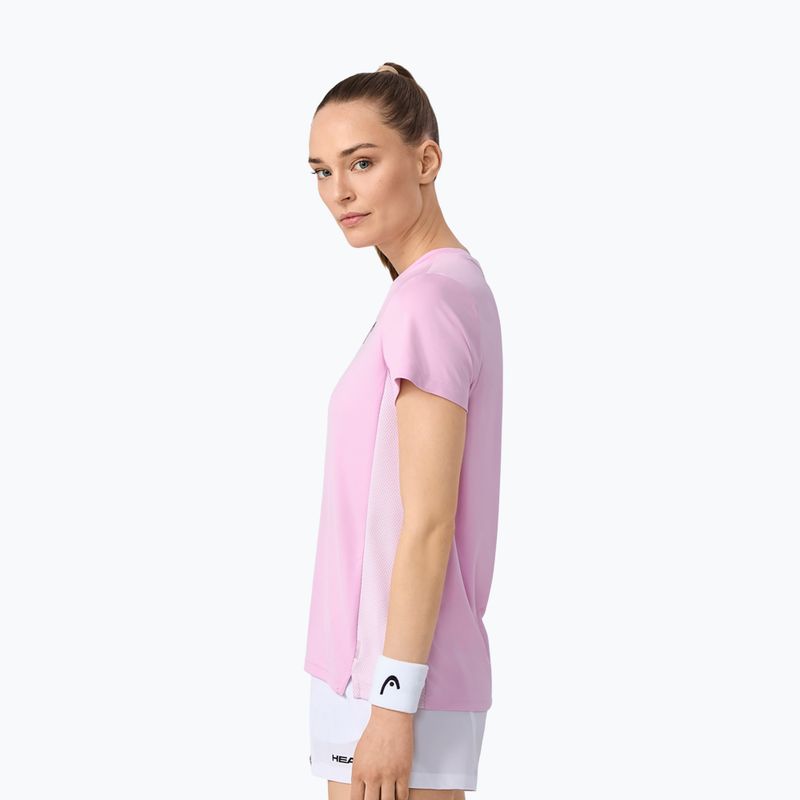 Camicia da tennis HEAD da donna Tie-Break alight lilla 4