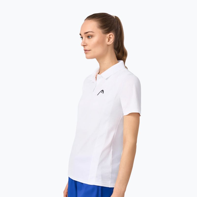 Maglietta da tennis da donna HEAD Club 25 Tech Polo W white 4