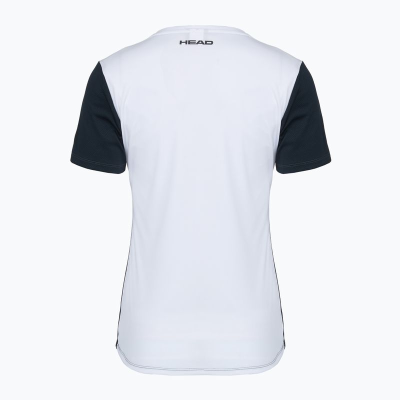Maglietta da tennis da donna HEAD Club 25 Tech W navy/bianco 2