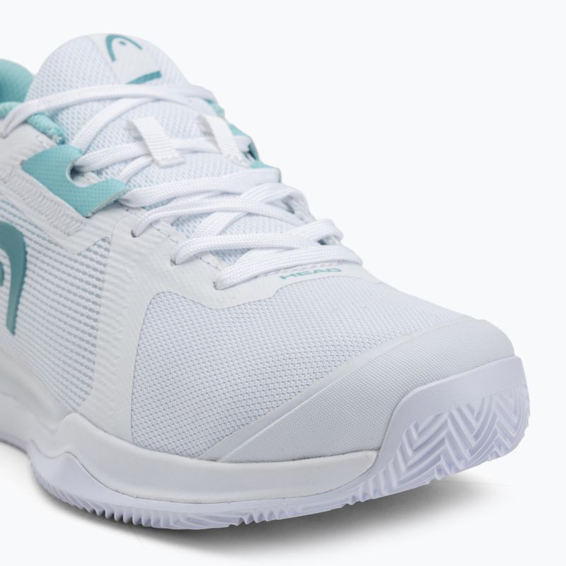 Scarpe da tennis da donna HEAD Sprint Evo 3.5 Clay bianco/turchese 7